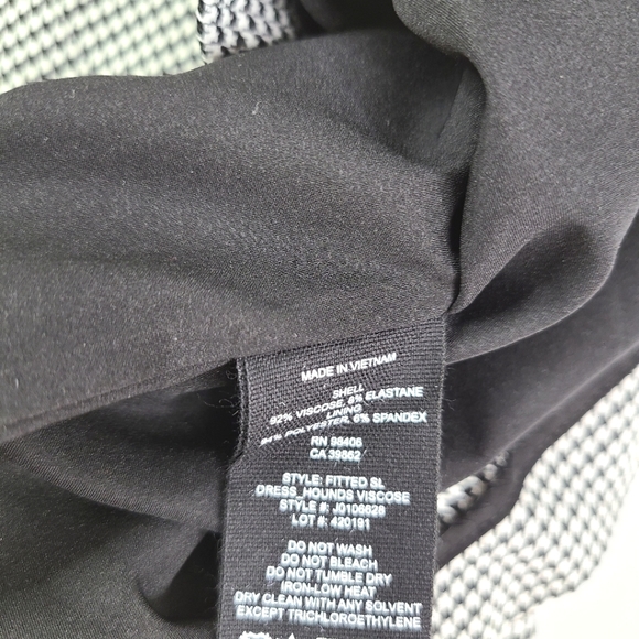 THEORY Houndstooth Fitted Sheath Dress sz 0 - Picture 3 of 5